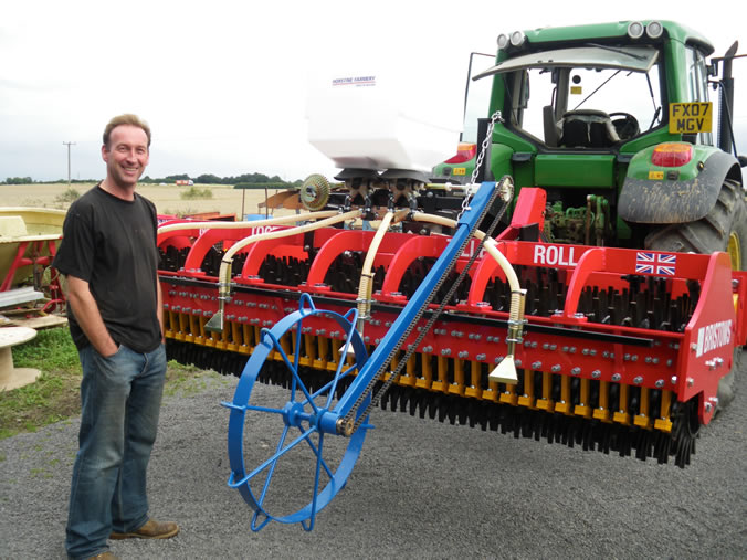 James Sharpe taking Delivery of his Multi Tooth Tiller roll no1